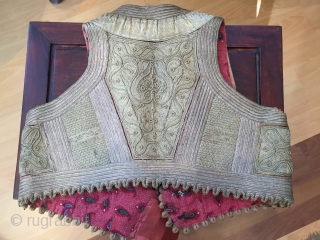 19th century Ottoman embroidered vest - excellent condition                         