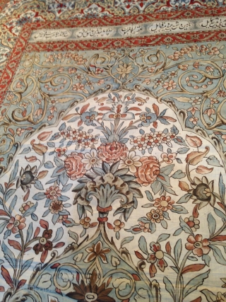 Beautiful Old Kalamkar Persian, end of 19th century, very good condition apart two small repare, size is 250/180 cms.              