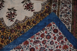 Beautiful Old Persian Kalamkar in very good condition, very nice colors, the size is 130/90 cms.                 