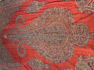 Very rare Indian embroidery 19th century tree of life 240/150 cms                      
