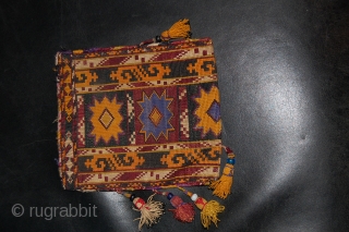 Very nice uzbek money bag, 19th century, petit point embroidery, grear colours, and great condition.                  