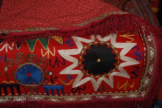 Beautiful Old Uzbek Lakai end of 19th century, great condition, good colours, fine embroidery                   