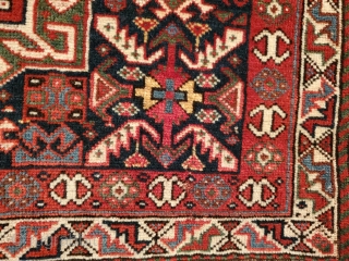 Khamseh bagface ca.1880. Earlier high quality wool dyes and weave . Nice piece
Silk like handle free ship in the US
26"x20"

             