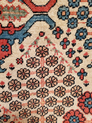   This post is for a  Joseghan  poshti , or area  rug .  great color and composition. the white background is stunning . The trefoilate octagonal quadrants  ...