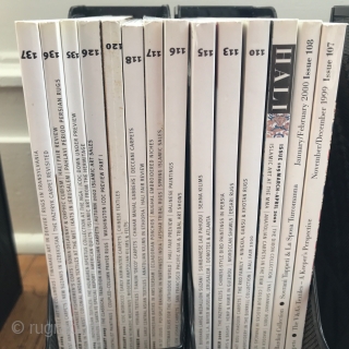 Various Hali Magazines. $10 each plus shipping or local Pickup


I am listing the conditions as best I can:

Issue	Date.  Condition
29	   1986	Excellent, slightly yellowing on top of cover
42	   1988	good
53	  ...