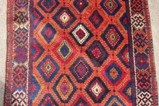 Late 19th C. E. Anatolian, Sivas area rug, 4'4" x 6'5" in the so-called "Baklava" design.  In near mint condition with full pile and rich natural colors.     