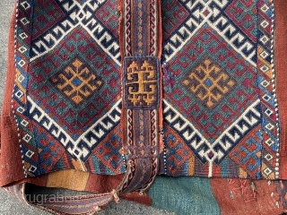 Rare 19th century C. Anatolian chuval in near mint condition. This remarkable chuval may be unmatched in terms of its beautiful composition, rich range of saturated colors, and fabulous weaving techniques. I've  ...