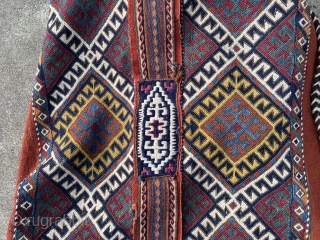 Rare 19th century C. Anatolian chuval in near mint condition. This remarkable chuval may be unmatched in terms of its beautiful composition, rich range of saturated colors, and fabulous weaving techniques. I've  ...