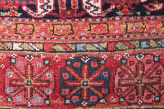 Sanjabi Kurd bag face, circa1900 2' x 2'6".  This is one of the best examples of the type that I've see.  The field elements are well drawn, unlike many that  ...