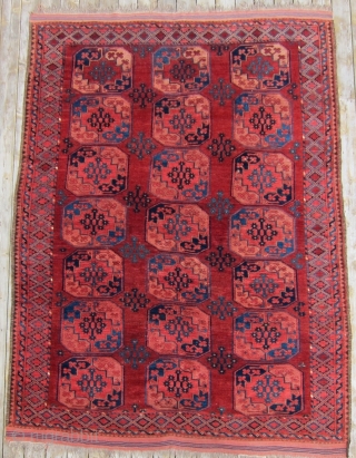 19th C. Ersari main carpet, 7'3" x 10'2"  Fine Ersari main carpet with excellent color and condition.

               