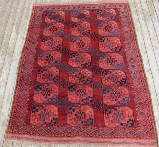 19th C. Ersari main carpet, 7'3" x 10'2"  Fine Ersari main carpet with excellent color and condition.

               