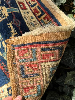Vintage Azerbaijani Runner Rug – 360 × 103 cm

Beautiful vintage runner rug from Azerbaijan, featuring a striking traditional geometric design. The rug has a deep navy blue field with a sequence of  ...