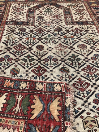 Marasali Shirvan Prayer Rug 1840-50
Ca. 147x110
Good condition with signs of age                      