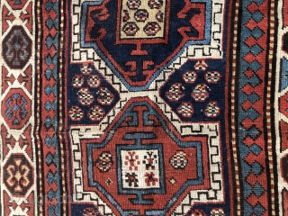 Gendje Kazak
100x265
1920 or even earlier
Almost full pile with a bit trace of age
See photos for condition