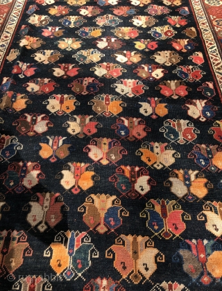 Kazak Kuba region Shirvan antique runner in wonderful design
Ca.165x330
                        