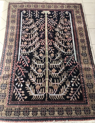 Luri Hamedan Hamadan Nahavand Tree Of Life 1900 or maybe earlier rare piece
Ca. 135x200
Camel hair border
In original shape & full pile