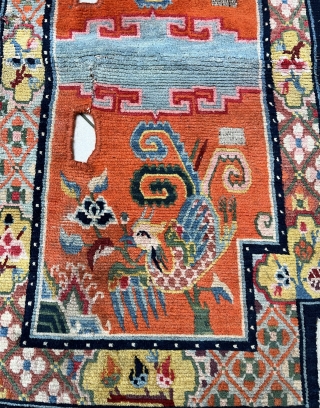 Antique Tibetan Saddle rug 1920
110x60                            