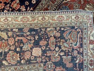 Antique Kashan Mohtasham rug size 315x253 cm
Some wear , strong abrash!                      