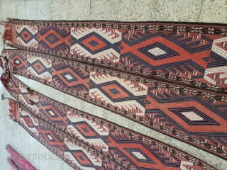 Yamut band, circa 1900
16 meters long * 45 cm 
Por                       