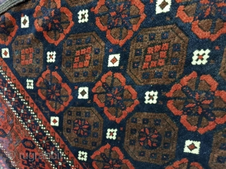 Antique baluch (Jan beigi) rug
In excellent condition  , circa 1920
Colors are vivid, edges are goat hair
Endings are originally  mended            