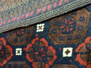 Antique baluch (Jan beigi) rug
In excellent condition  , circa 1920
Colors are vivid, edges are goat hair
Endings are originally  mended            