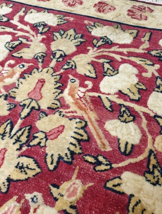 kerman rug,circa 1880
70 * 57 cm, patterns are embossed 
                       