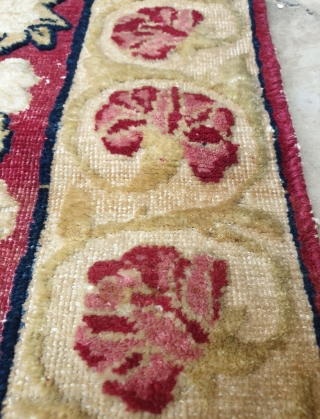 kerman rug,circa 1880
70 * 57 cm, patterns are embossed 
                       