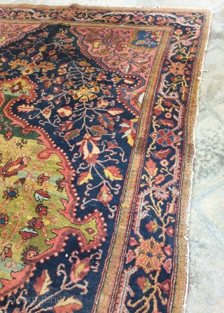 Farahan rug

Stems and leafs creates a marvelous vision in this antique farahan rug , superb natural colours adds account into it , pleasing green colors on medallion would catch everyone's attention ,  ...