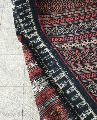 Antique Afshar kilim with Intricate fine weaving, naturally dyed 
Early 20th century , size 222 * 122 cm, excellent condition             