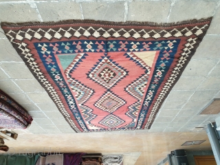 A flatweave from shahsavan tribes of Azerbaijan,iran
Circa 1920-40 , all colors are naturally  dyed , measurements  260 * 140 cm 
Excellent condition         