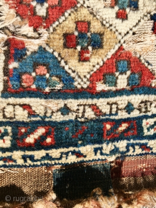 Caucasian C19th bag face 55*52 centimetres
Wool and good colours, wool and cotton foundation  damage and seen
Pay PayPal or BACS transfer   postage included   for UK only  
 