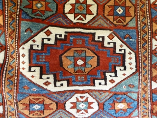 1527 Bergama Kozak circa 1880 or earlier.  In good condition with all natural dyes.                  