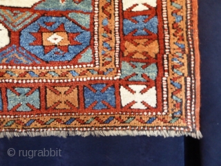 1527 Bergama Kozak circa 1880 or earlier.  In good condition with all natural dyes.                  