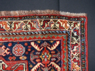 Ref 1304 Khamseh bag face. 1'8 x 2'4 - 50 x 71. Brilliant natural colours and good condition               