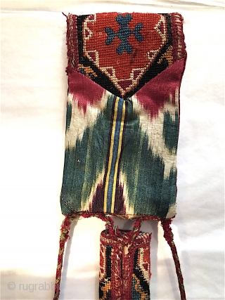 Uzbek embroidered knife sheath, late nineteenth century                          