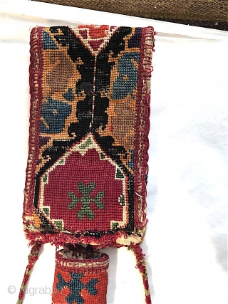 Uzbek embroidered knife sheath, late nineteenth century                          