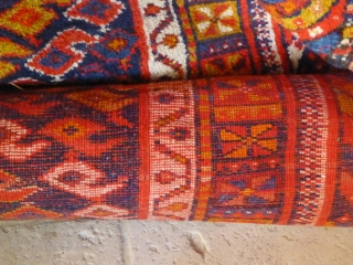 Colourful runner in very good condition, 415 x 107 - 13'6 3'6.  Circa 1930. North West Persian.               