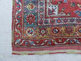 1458 Antique Dazkiri rug circa 1850 or earlier in good condition with some small invisible restoration. 5'6 x 4'5 - 168 x 135          