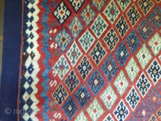 1643 Unusual Antique Qashqai rug, end of 19th century. Low pile but without restoration. All natural dyes. 8'9 x 4'9 - 269 x 145
Check my other posts and website: purdon.com   