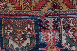 Antique tribal Afshar bagface 87 x 62 cm (2ft 11" x 2ft 1") last quarter 19th century. All natural dyes, colours: red, dark blue, sky blue, emerald green, yellow, white, brown, dark  ...