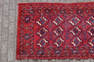antique middle Amu Darya tribal Ersari Turkoman chuval 171 x 96 cm (5ft 8" x 3ft 2") mid 19th century. All natural dyes. Condition: good, evenly medium to low pile with minor  ...