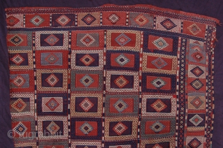 Verneh Azerbaijan, South Caucasus 177 x 86 cm (5ft 11" x 2ft 10") Last quarter 19th century all natural dyes colours: red, blue, dark blue, white, yellow, green
     