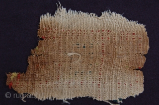 Ancient Coptic piled(!) textile fragment 11 x 8 cm (4.5" x 3") 1st till 6th century AD part of a purchased private collection          