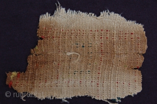 Ancient Coptic piled(!) textile fragment 11 x 8 cm (4.5" x 3") 1st till 6th century AD part of a purchased private collection          