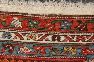 antique Kurdistan runner 320 x 103 cm (10f 8" x 3ft 5") early or 1st quarter 20th century. All natural dyes. Condition: ready to use, evenly medium to low pile (minor wear  ...