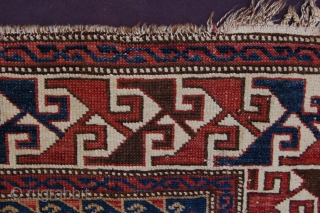 Superb Antique Shirvan 182 x 130 cm (6ft 1" x 4ft 4") late 19th/ early 20th century all natural dyes colours: blue, red, white, brown, green, ocre  condition: very good, evenly  ...