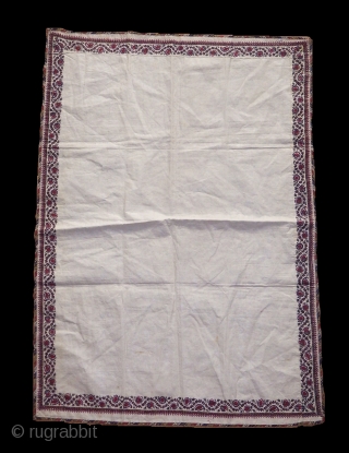 A pair of Indian Kalamkari chintz, 19th century.
The piece might be made for prayer like the one which was embroidered in Kerman.
The condition is excellent with original glaze, lined with English chintz.

Size:  ...