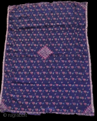 Persian moon shawl fragment panel, 19th century                          