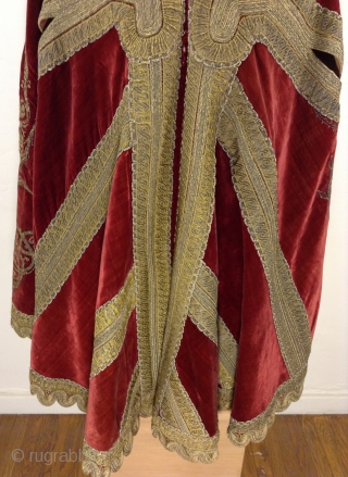 This is a beautiful long sleeveless vest made in either Greece, Turkey or Albania. (The Ottoman Empire) i am not positive although i think It is Turkish. It is made of dark  ...