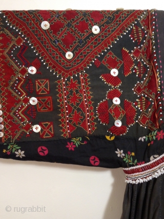 Nuristan wedding dress. Perfect condition.  Beautiful embroidery on front and back.  Possibly mid 20th century.                